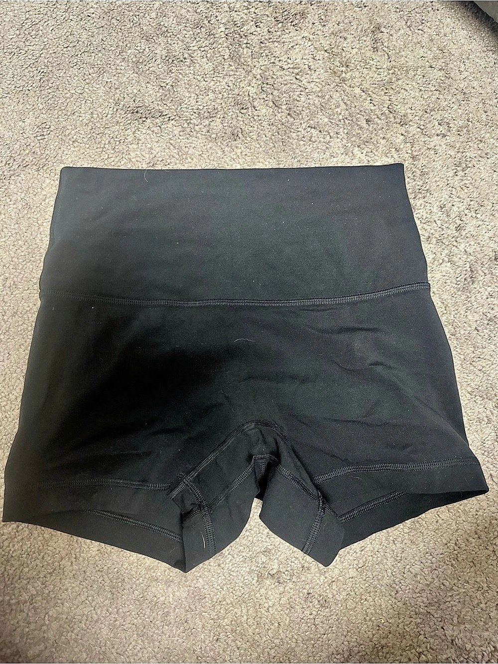 lululemon Align No Line High-Rise Short 4" Black Athletic Shorts